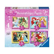 Disney Prinses -Puzzle, 4in1