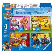 PAW Patrol Puzzle - Puppies on the Road, 4in1