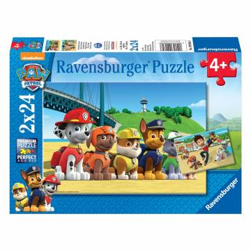 PAW Patrol Puzzle - Tapfere Hunde, 2x24 Teile.