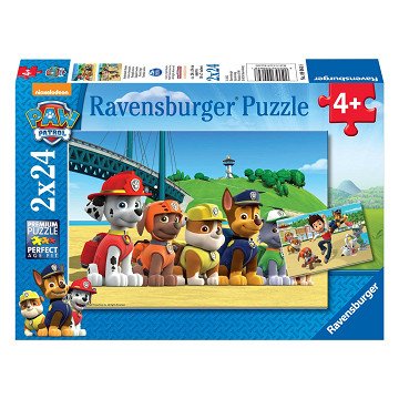 PAW Patrol Puzzle – Tapfere Hunde, 2x24 Teile.