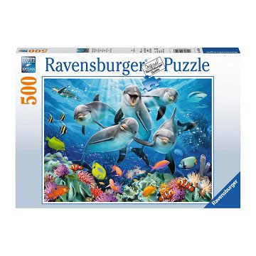 Dolphins in the Coral Reef, 500pcs.