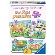 Schattige Huisdieren Puzzel, 4in1