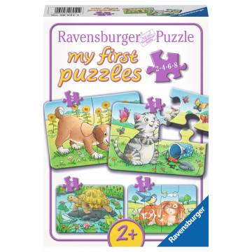 Cute Pets Puzzle, 4in1