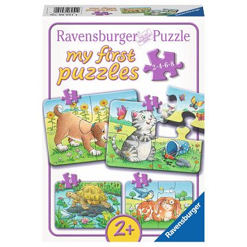 Schattige Huisdieren Puzzel, 4in1