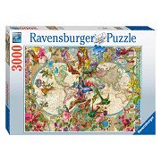 Ravensburger Jigsaw Puzzle Flora and Fauna World Map, 3000 pieces.