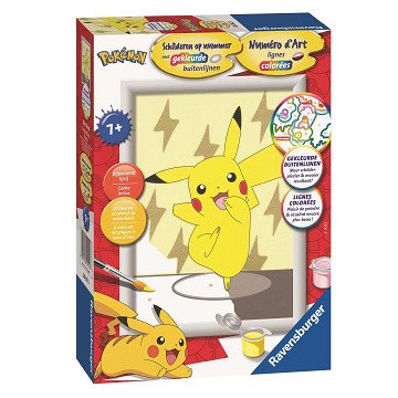 Paint by Numbers - Pokémon Pikachu