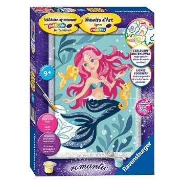 Ravensburger Malen nach Zahlen - Meerjungfrau Glitter