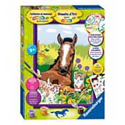 Ravensburger Painting by Numbers - Horse with Kittens