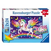 Ravensburger Puzzle Unicorn and Pegasus, 2x24pcs.
