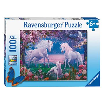 Ravensburger Puzzle Bezaubernde Einhörner, 100 Teile. XXL