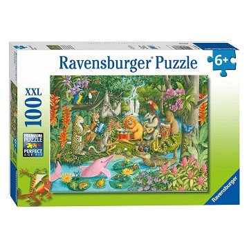 Ravensburger Puzzle Das Dschungelorchester, 100 Teile XXL