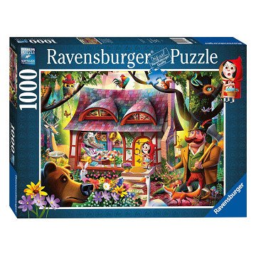 Ravensburger Puzzle Rotkäppchen und der Wolf, 1000 Teile.
