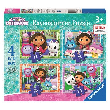 Gabby's Dollhouse Jigsaw Puzzle 4in1