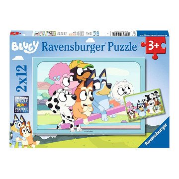 Bluey Puzzle, 2x12 Teile.