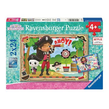 Gabby's Dollhouse -Puzzle, 2x24 Teile.