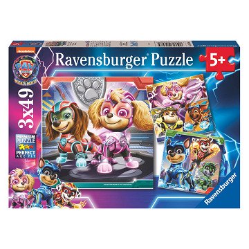 PAW Patrol The Mighty Movie Puzzle, 3x49 Teile.