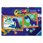 CreArt Painting by Numbers - Land of the Dinosaurs