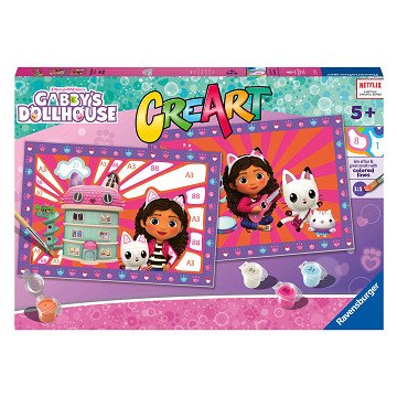 CreArt Painting by Numbers - Gabby's Dollhouse