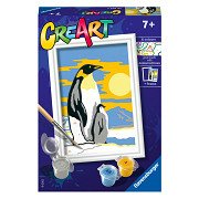 CreArt Schilderen op Nummer - Pinguïn Familie