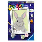 CreArt Painting by Numbers - Gray Rabbit