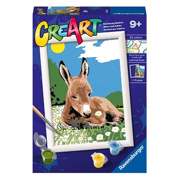 CreArt Paint by Numbers - Little Donkey
