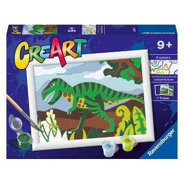 CreArt Painting by Numbers - Wandering Dinosaur