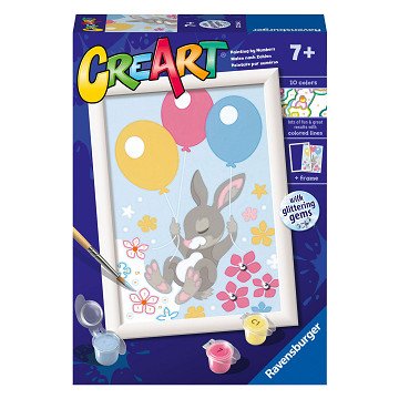 CreArt Malen nach Zahlen - Fliegender Hase