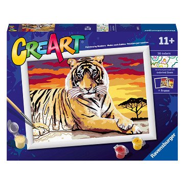 CreArt Paint by Numbers - Majestic Tiger