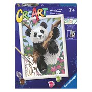CreArt Schilderen op Nummer - Speelse Panda