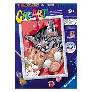CreArt Paint by Numbers - Peaceful Kitten