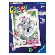CreArt Schilderen op Nummer - Koala Schatjes
