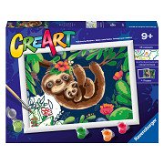 CreArt Painting by Numbers - Cute Sloths