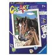 Ravensburger CreArt Paint by Numbers - Playing with Foals