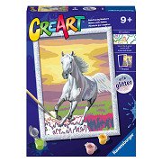 CreArt Painting by Numbers - Horse at Sunset