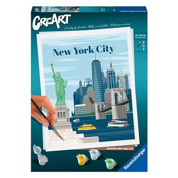 CreArt Schilderen op Nummer - Kleurrijk New York