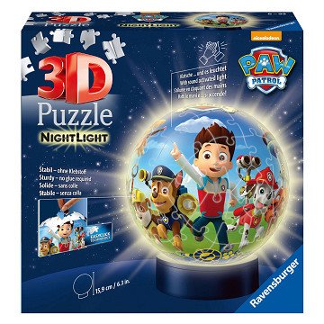 3D Puzzle PAW Patrol Night Lamp, 72pcs.