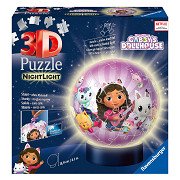 3D Puzzel Gabby's Poppenhuis Nachtlamp, 72st.