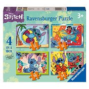 Jigsaw puzzle Disney Stitch, 4in1