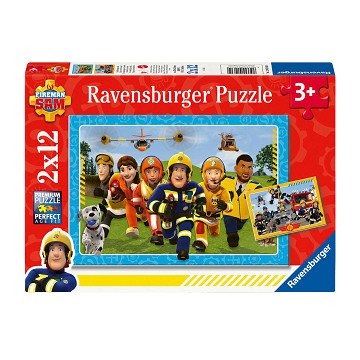 Puzzle Feuerwehrmann Sam, 2x12 Teile.
