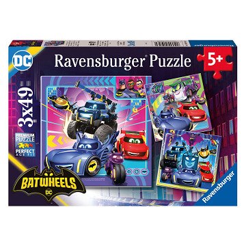 Puzzle Batwheels, 3x49tlg.