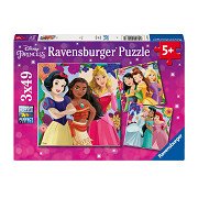 Puzzle Disney Prinses, 3x49tlg.