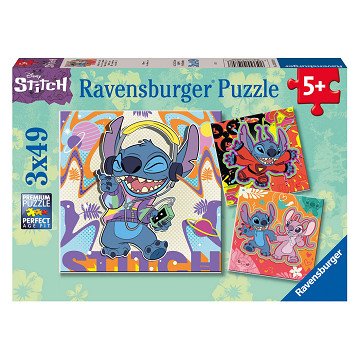 Jigsaw puzzle Stitch, 3x49pcs.