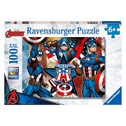 Ravensburger Jigsaw Puzzle XXL Captain America, 100 pieces.