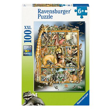 Jigsaw puzzle XXL Animal collage, 100 pcs.