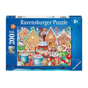 Puzzle XXL Zuckerstangen und Süßigkeiten, 200 Teile.