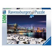 Puzzle Winter in New York, 1500 Teile.