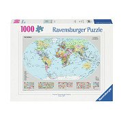 Legpuzzel Staatkundige Wereldkaart, 1000st.