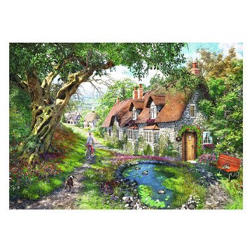 Jigsaw puzzle Flower Hill Lane, 1000pcs.