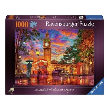 Jigsaw Puzzle Sunset On Parliament Square, London, 1000pcs.