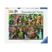 Jigsaw Puzzle Kittens in the Rack, 500 pcs.